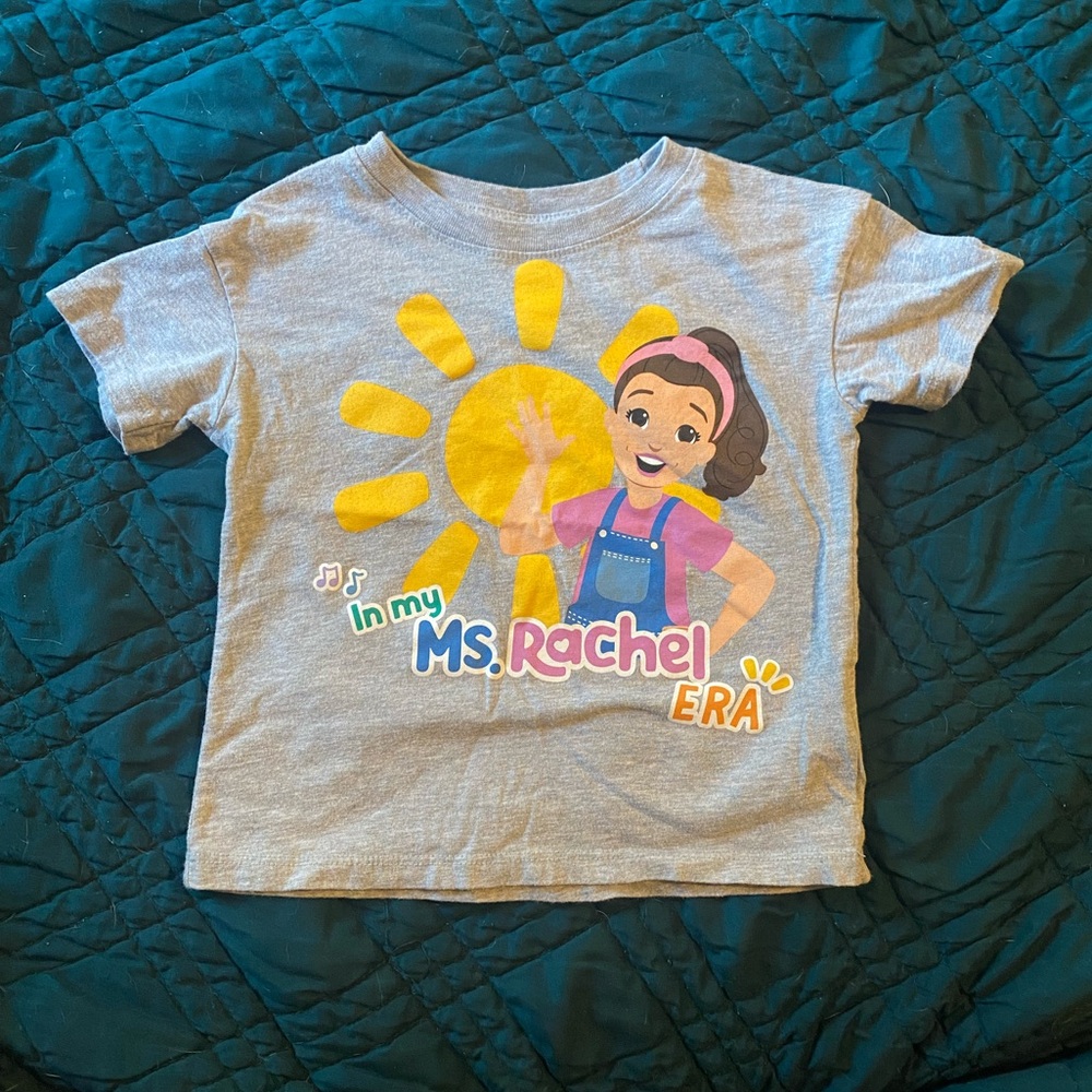 "In my ms Rachel era" gray T-shirt - toddler short sleeve top - 3t - unisex